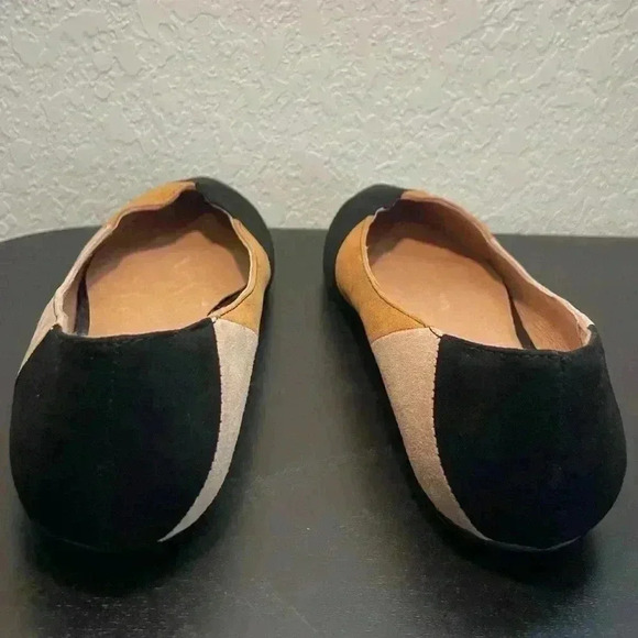Chelsea Crew ModCloth Pedro Y2K Color Block Suede point toe flats EUR 38 - Picture 5 of 6